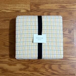 NEW Schoolhouse Seersucker Check Duvet Cover